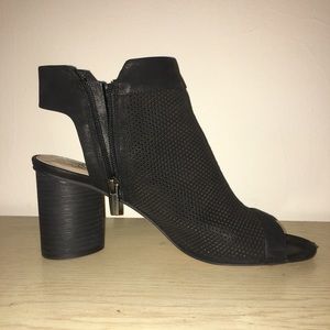 Peep Toe Mesh Booties